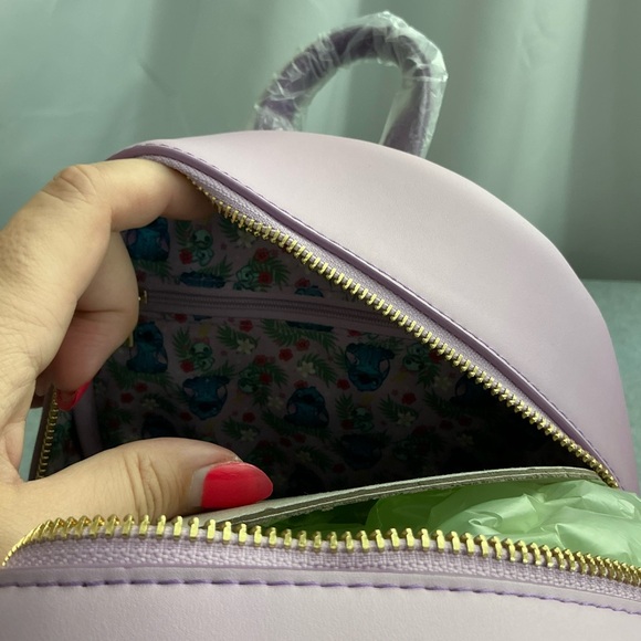 Loungefly Pink and Blue Stitch Backpack - Picture 5 of 5